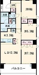 間取図画像 3LDK