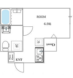 BESTRESIDENCE綾瀬 ワンルームの間取図画像