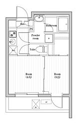 豊島千早レジデンス 1DKの間取図画像