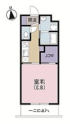 メゾンド・レアチーズ 1Kの間取図画像