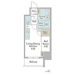 ストーリア名古屋城西 1LDKの間取図画像