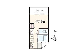 座間市入谷西4丁目アパート ワンルームの間取図画像