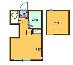 ユナイト小田メイボールの杜 ワンルームの間取図画像