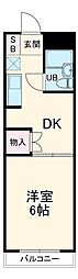 タプラ文京 1DKの間取図画像