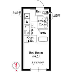 市川市真間2丁目マンション 1Kの間取図画像