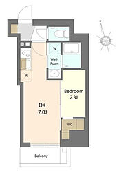 プロスタイルウェルス新小岩 1LDKの間取図画像