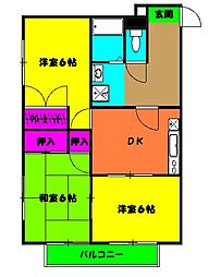 間取図画像 3DK