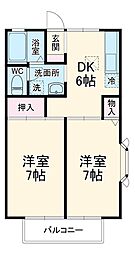 間取図画像 2DK