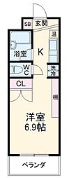 間取図画像 1K