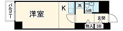 エクレール武蔵小杉 3階ワンルームの間取り