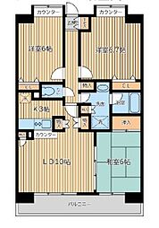 ＣＩＴＹ　ＳＰＩＲＥ西葛西 4階3LDKの間取り