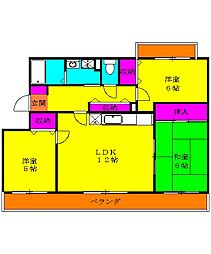 間取図画像 3LDK