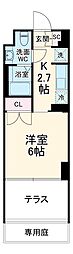 サムティレジデンス浦安 1Kの間取図画像