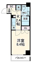 サムティレジデンス浦安 1Kの間取図画像