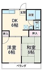 間取図画像 2DK
