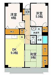 ソイ・コート幕張 4階3LDKの間取り