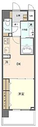 イーグルライズ舞浜 2階1DKの間取り