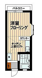 都営新宿線 一之江駅 徒歩14分の賃貸アパート 1階1Kの間取り