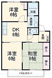 間取図画像 3DK