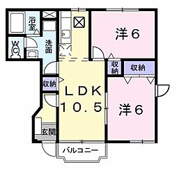 間取図画像 2LDK