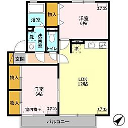 間取図画像 2LDK