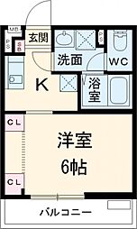 リブリ・ＴＫグレイスビルIII 3階1Kの間取り