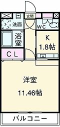 間取図画像 1K