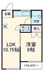 間取図画像 1LDK