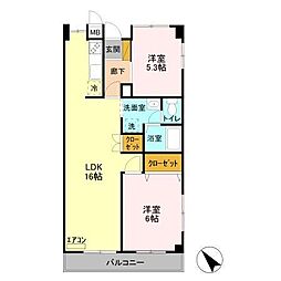 間取図画像 2LDK