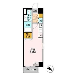 登戸Ｎ・Ｔステージ 5階ワンルームの間取り