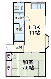 間取図画像 1LDK