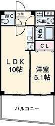 Ｓｏｌ　Ｌａｇｏ 1階1LDKの間取り