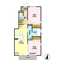 間取図画像 2LDK