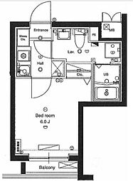 JR中央線 高円寺駅 徒歩4分の賃貸マンション 4階1Kの間取り