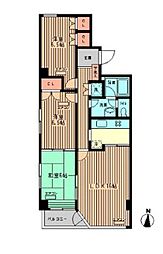 ロザ・ルゴーザ 1階3LDKの間取り