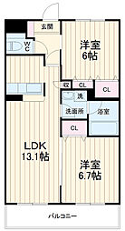 間取図画像 2LDK