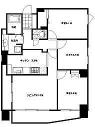 イプセ府中 10階2SLDKの間取り
