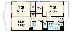間取図画像 2LDK