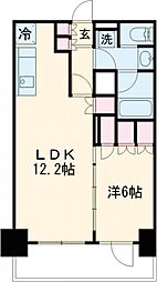 京王線 つつじヶ丘駅 徒歩5分の賃貸マンション 2階1LDKの間取り