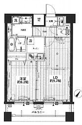 東京メトロ半蔵門線 押上駅 徒歩9分の賃貸マンション 11階1LDKの間取り
