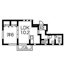 間取図画像 1LDK