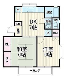間取図画像 2DK