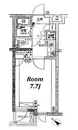京王井の頭線 高井戸駅 徒歩8分の賃貸マンション 3階1Kの間取り