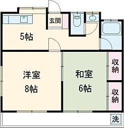 マ　メゾン 1階2Kの間取り