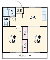 間取図画像 2DK