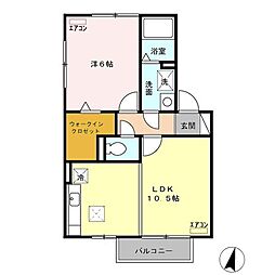 間取図画像 1LDK