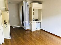 グラスガーデン 203 2階ワンルームのリビング/ダイニング