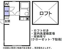 ウエステリア世田谷公園 ワンルームの間取図画像