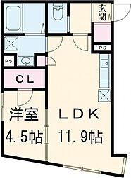 東急田園都市線 三軒茶屋駅 徒歩3分の賃貸マンション 1階1LDKの間取り