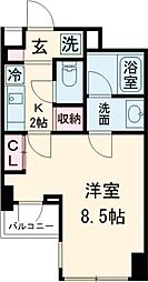 ユニフォート目黒中町 1階1Kの間取り